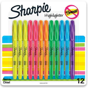 Sharpie Pocket Style Highlighters, 12 Count